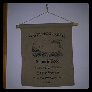 Sassy swine wall hanging